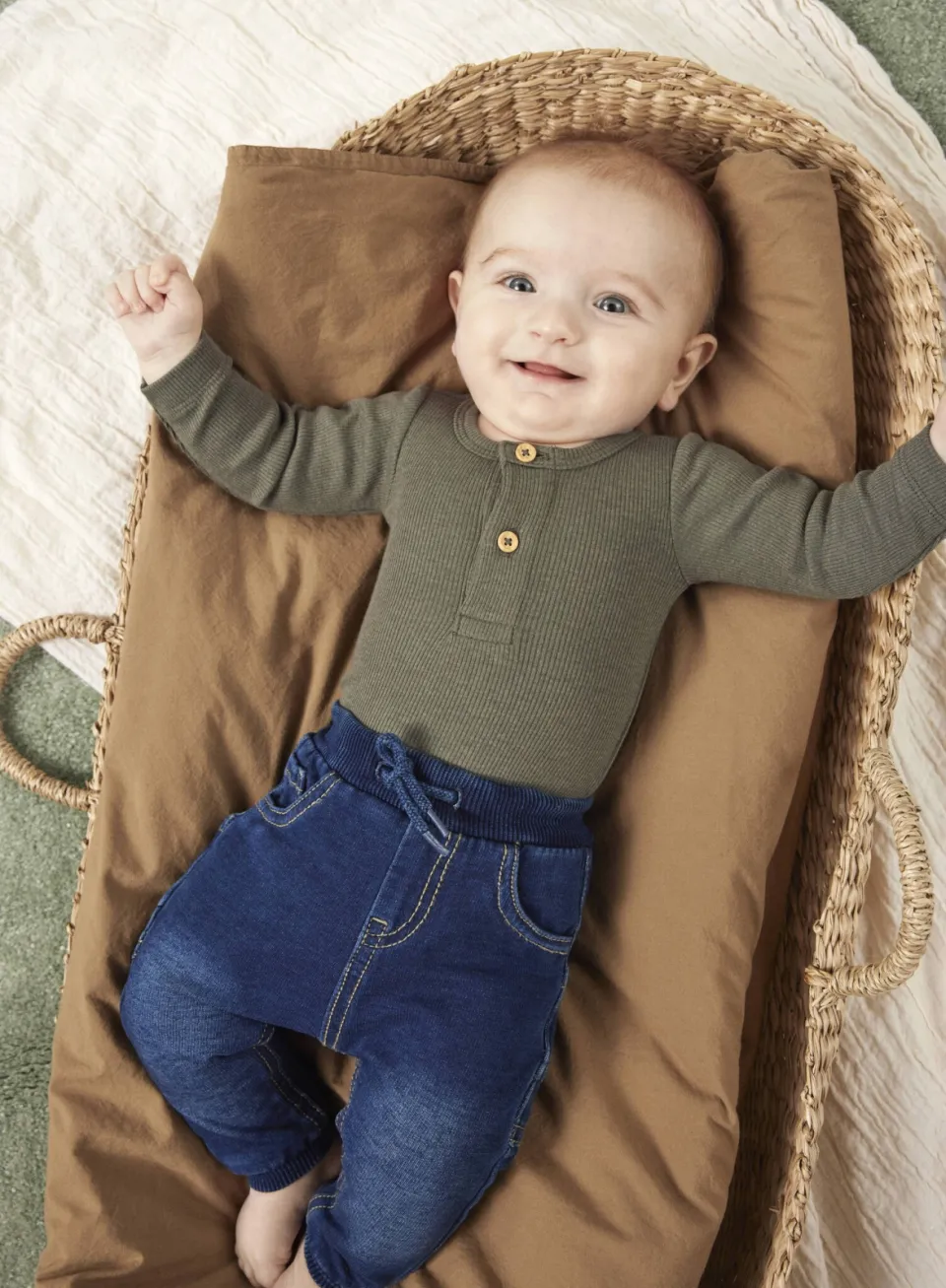 NAME IT BABY baby tapered fit jog denim NBMBUNDO dark blue denim, foto 4