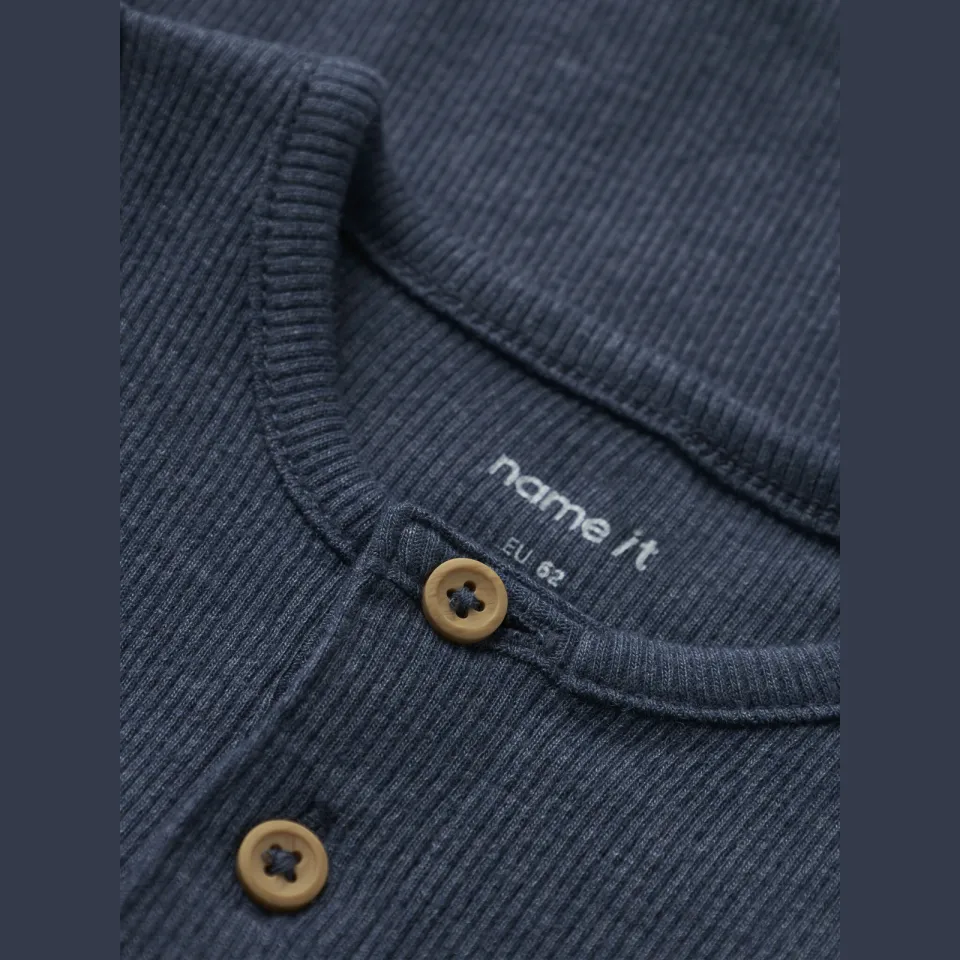 NAME IT BABY romper rib gebreid donkerblauw vintage indigo, foto 2