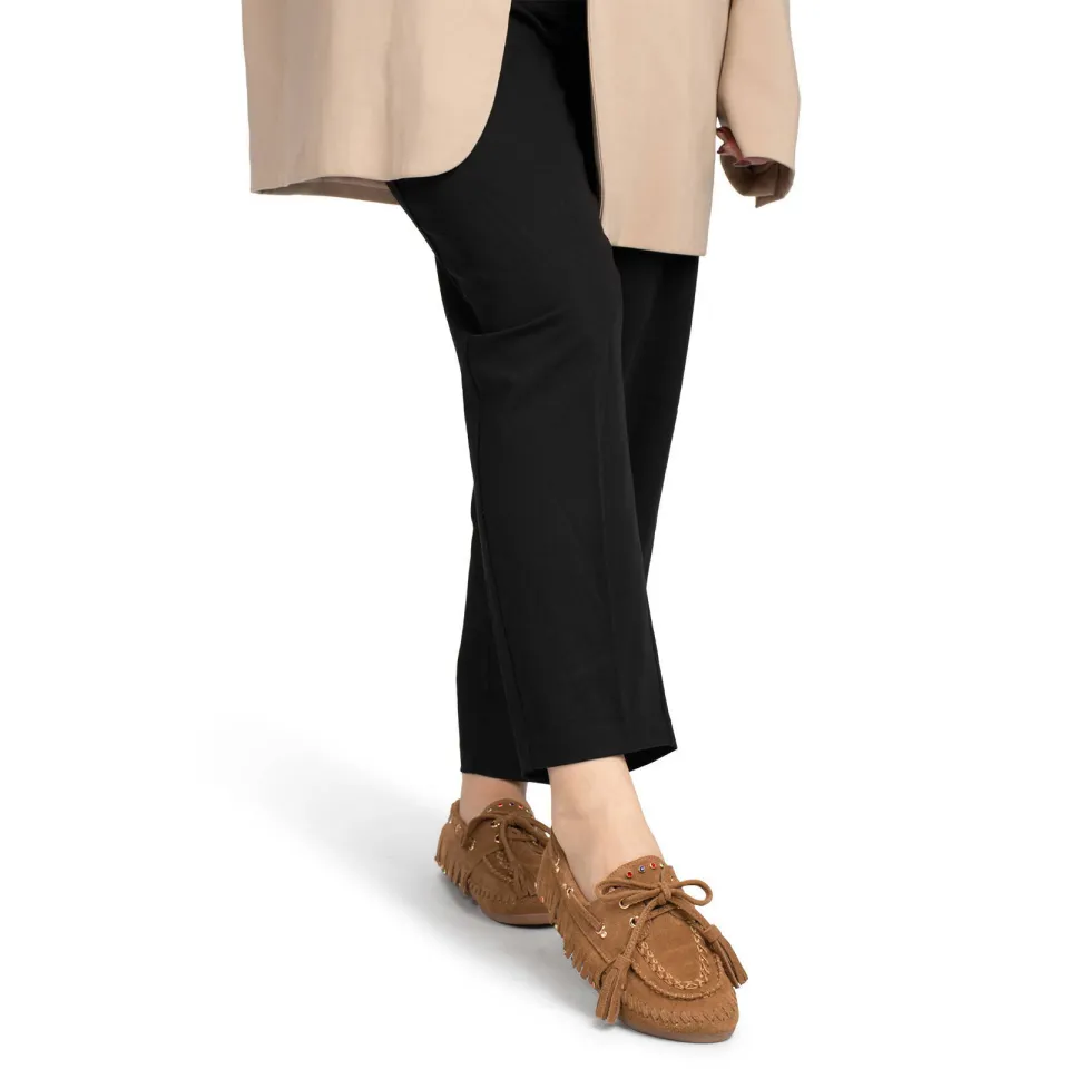 Haboob Yara suède mocassins cognac, foto 7