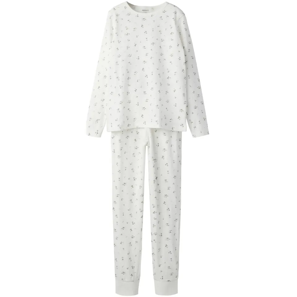 NAME IT KIDS pyjama met bloemen print ecru, foto 2