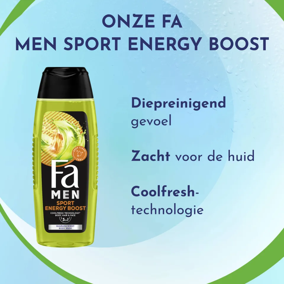 Fa Men Sport Energy Boost douchegel, foto 5
