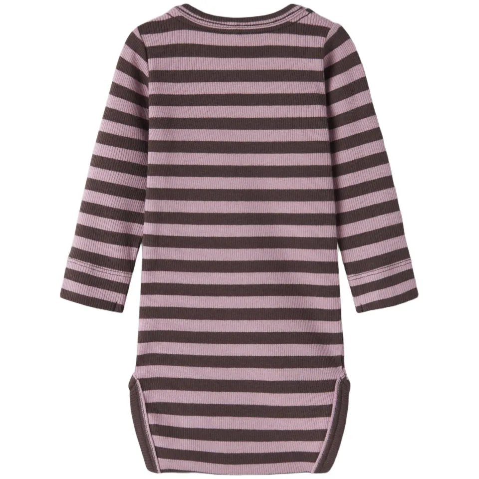 NAME IT BABY gestreepte romper - paars, foto 3