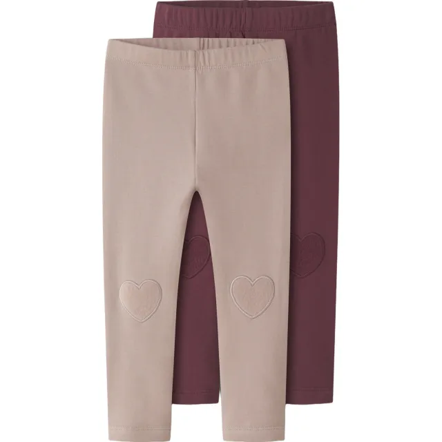 GUPPY MINI leggings set lichtroze en burgundy, foto 2