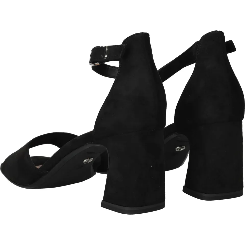 Tamaris sandalen met hak en enkelbandje zwart, foto 5