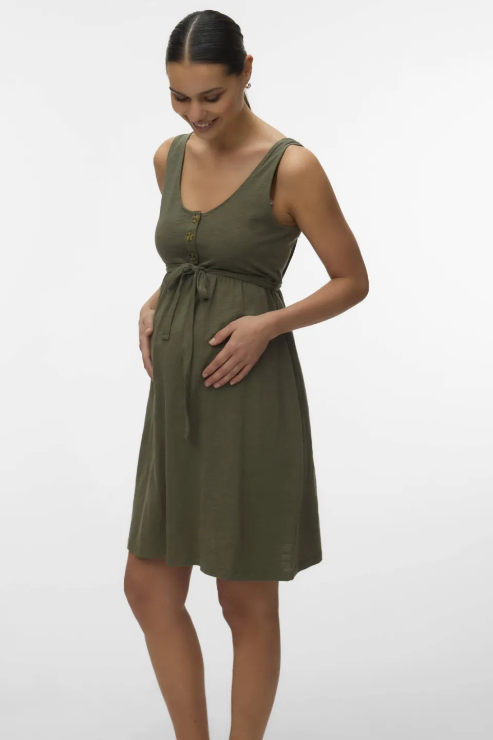 Mamalicious zwangerschapszomerjurk groen