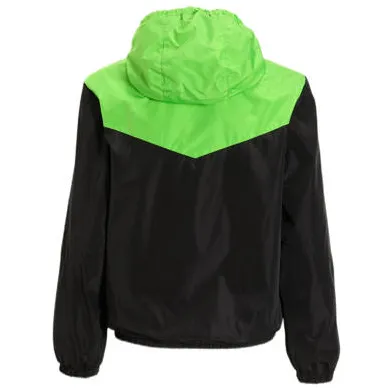 Orange Stars hooded jacket jas zwart groen, foto 2