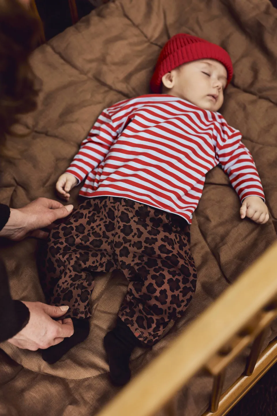Z8 newborn gestreepte longsleeve rood/lichtblauw, foto 7