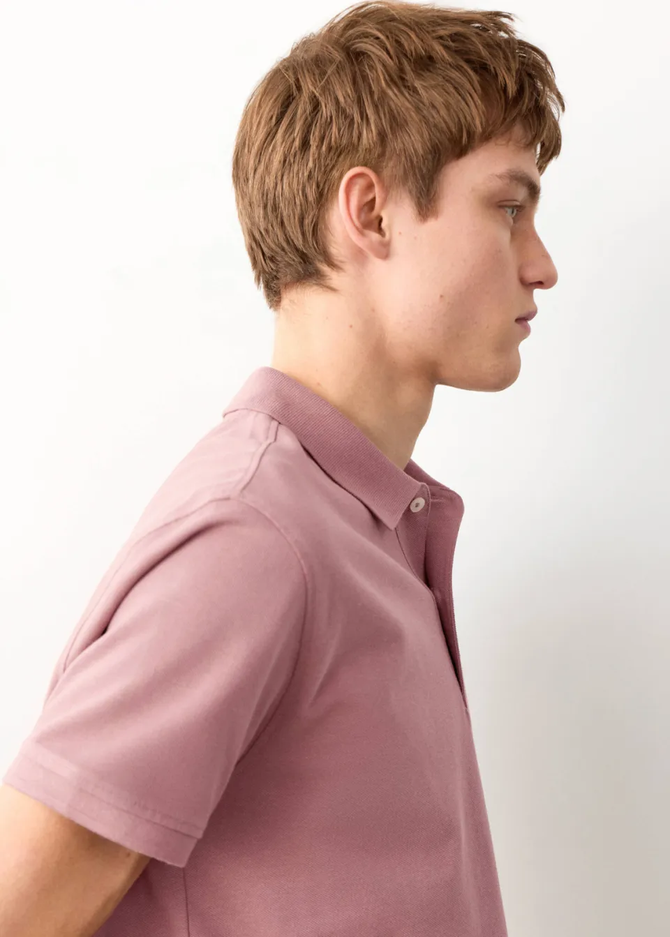 Mango TEEN polo roze, foto 5