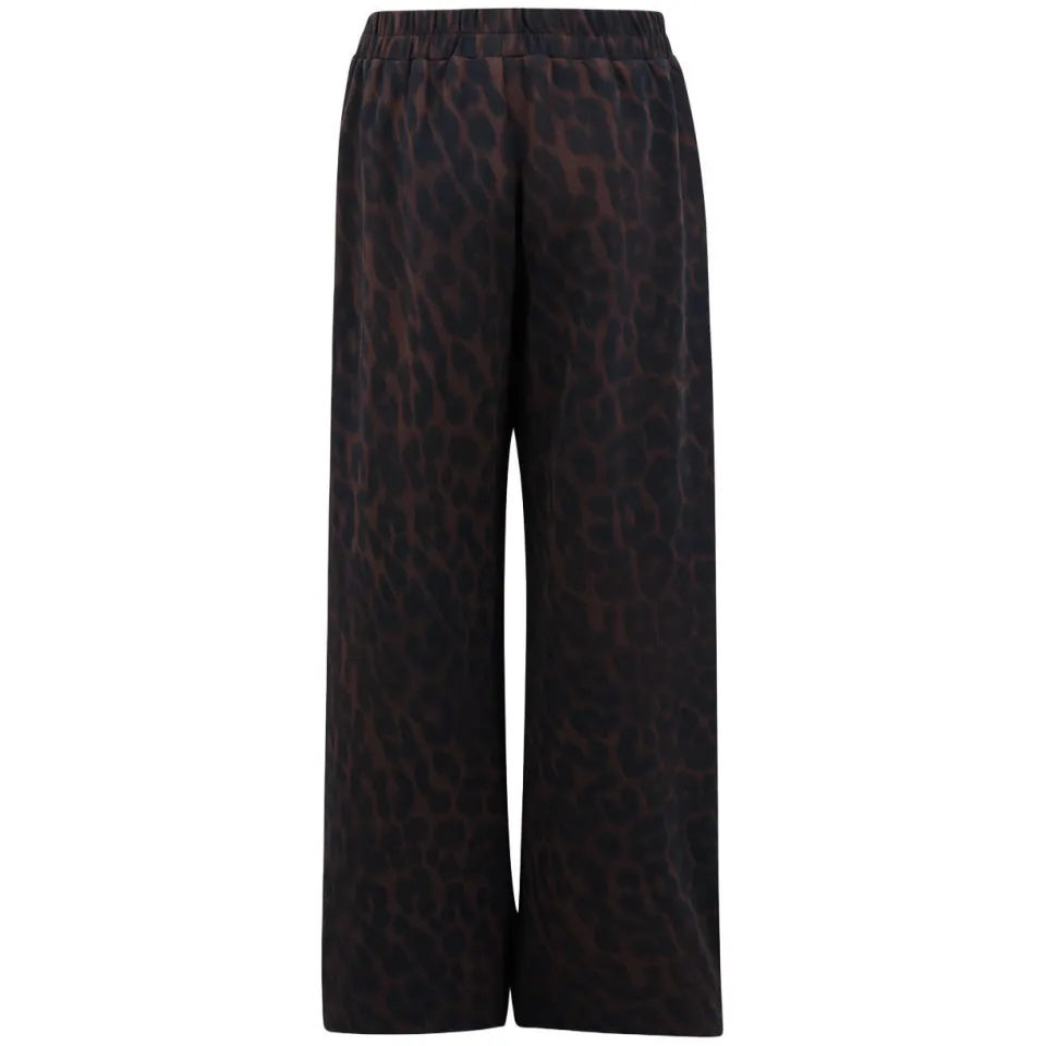 Shoeby casual broek panterprint donkerbruin, foto 2