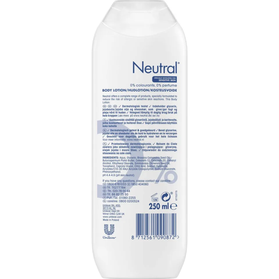 Neutral 0% bodylotion parfumvrij, foto 7