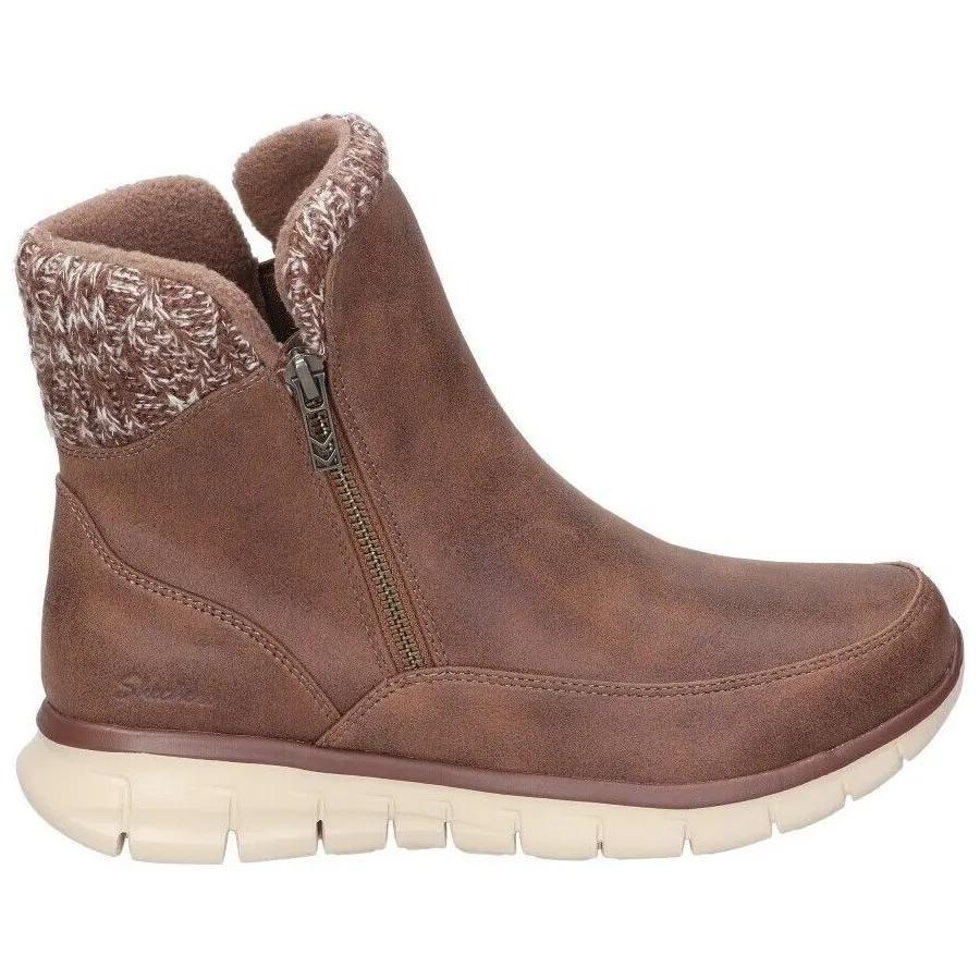 Skechers Synergy Lovely Collab enkellaarsjes bruin, foto 3