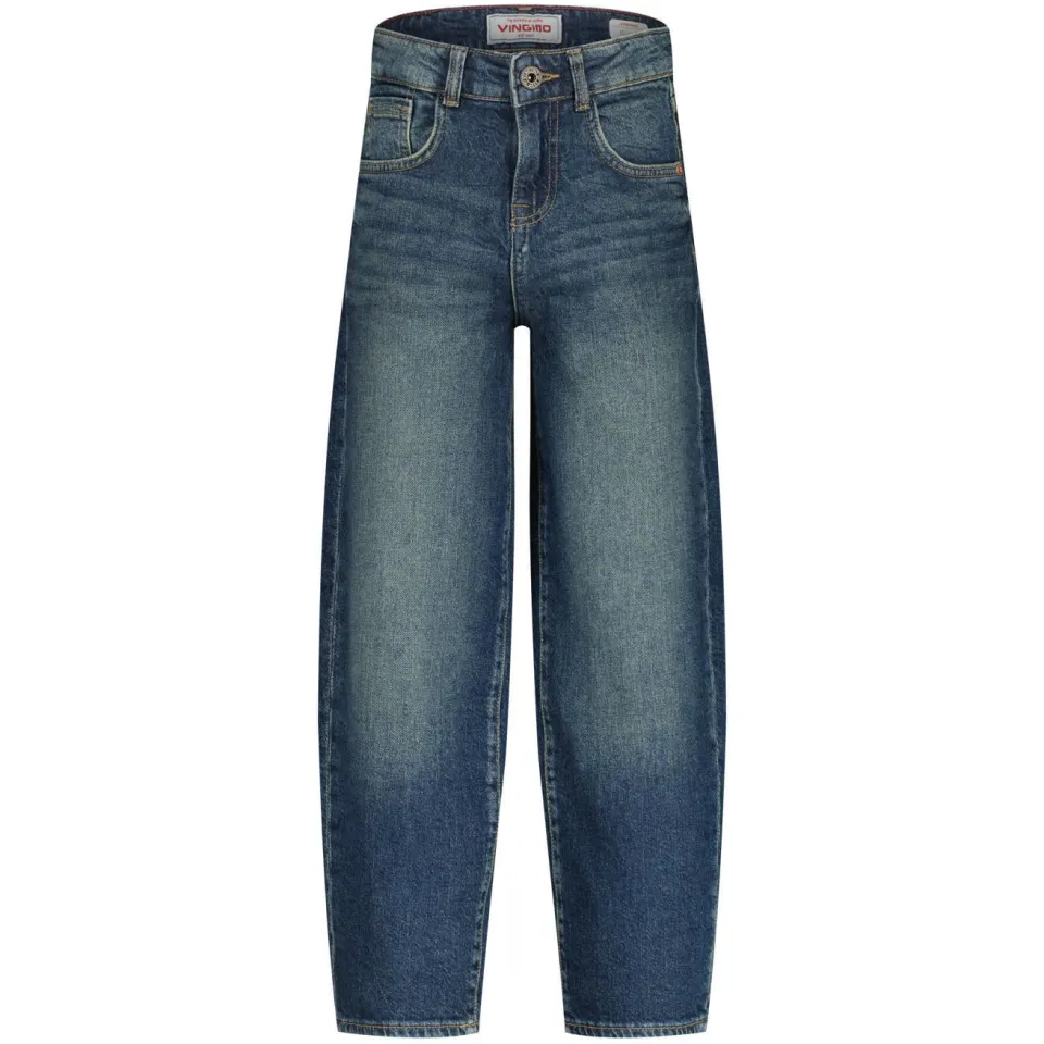 Vingino barrel jeans dark blue denim, foto 2
