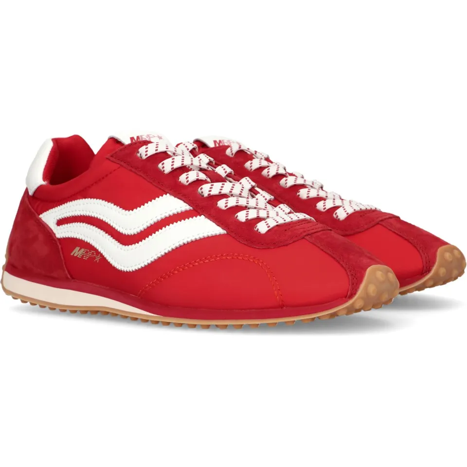 Mrp Cartagena V.12L leren sneakers rood, foto 3