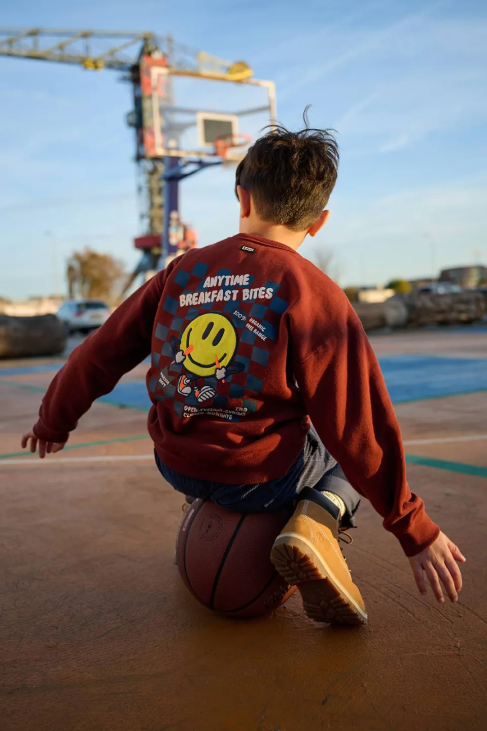 Tumble 'n Dry sweater met backprint en borduursels - rood, foto 5