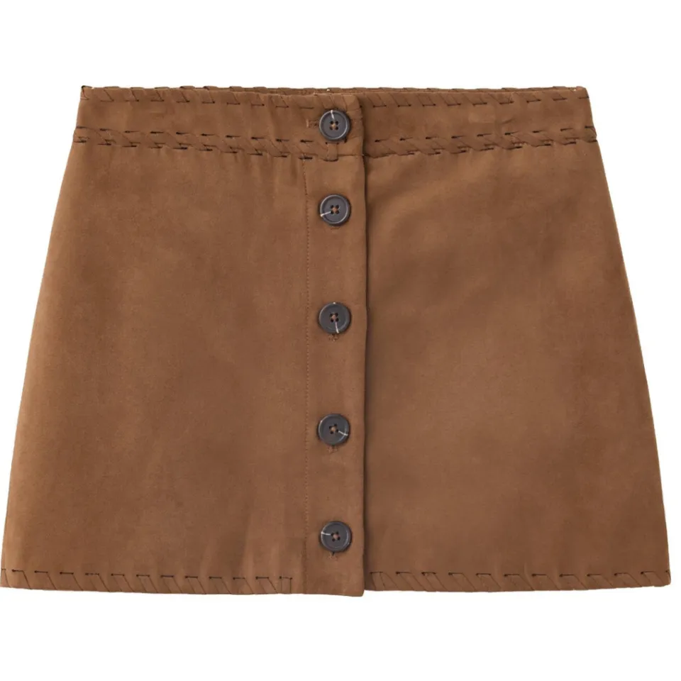 Mango Kids suède jas - bruin, foto 2
