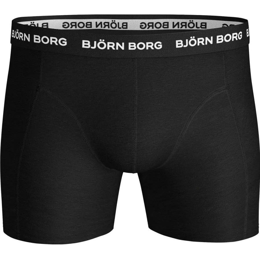Björn Borg Cotton Stretch boxershorts zwart 3-pack, foto 3
