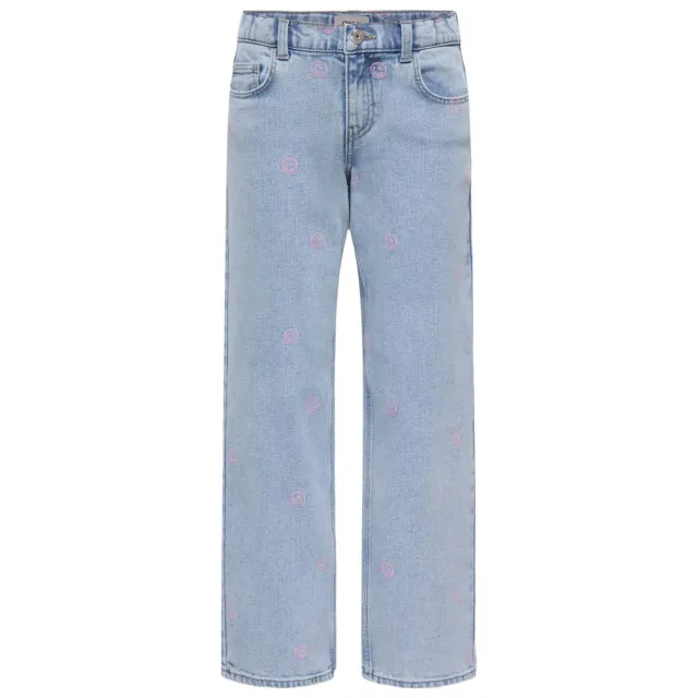 Only KIDS ONLY GIRL KOGROBYN straight leg jeans light blue denim