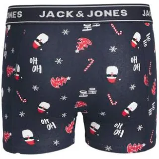 Jack & Jones kerst boxershort met sokken donkerblauw, foto 4