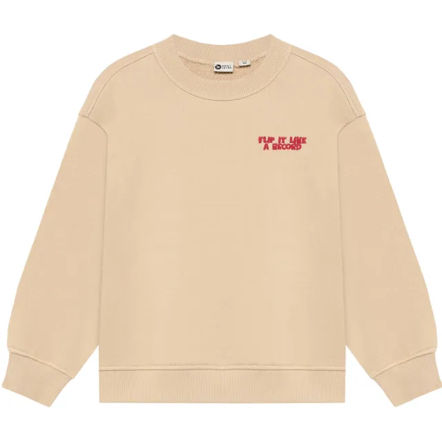 Daily7 oversized sweater met backprint - beige, foto 2