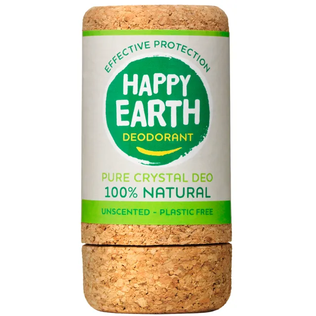 Happy Earth 100% Natural Crystal Deo unscented deodorant