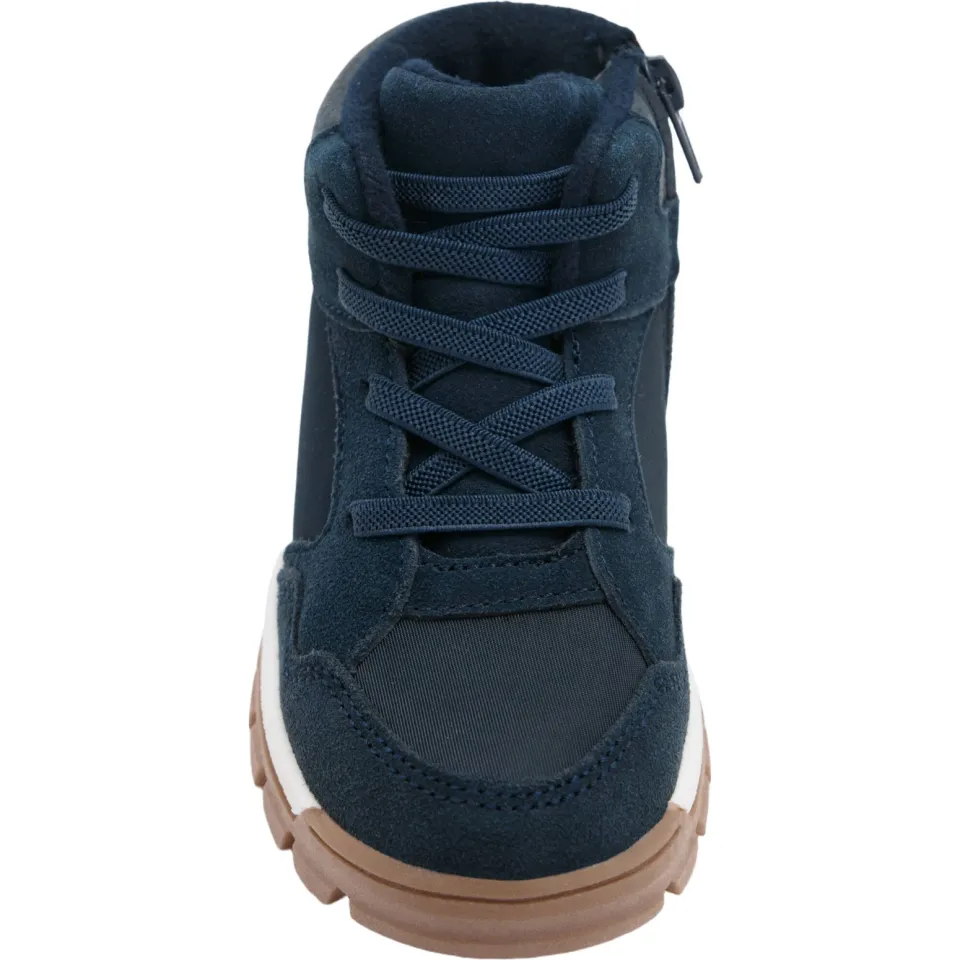 Mango Kids leren enkelboots met profielzool - donkerblauw, foto 5