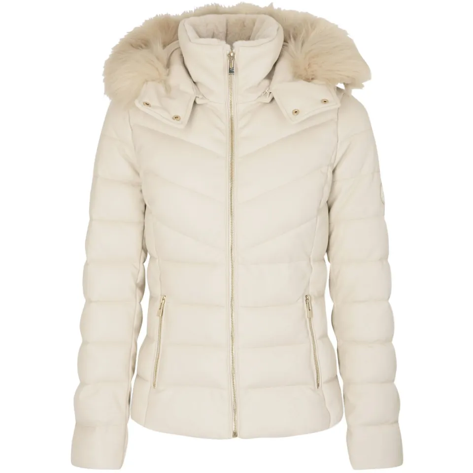 Morgan coated gewatteerde winterjas ivoire ivoor, foto 3