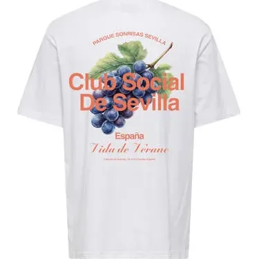 Only & Sons T-shirt wit met print, foto 2