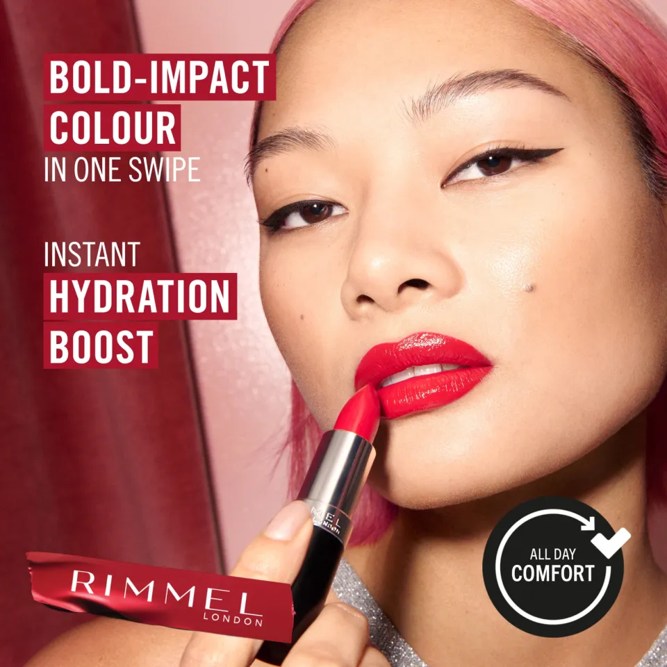 Rimmel London Lasting Finish Satin lippenstift 360 Pumpkin Peach, foto 6
