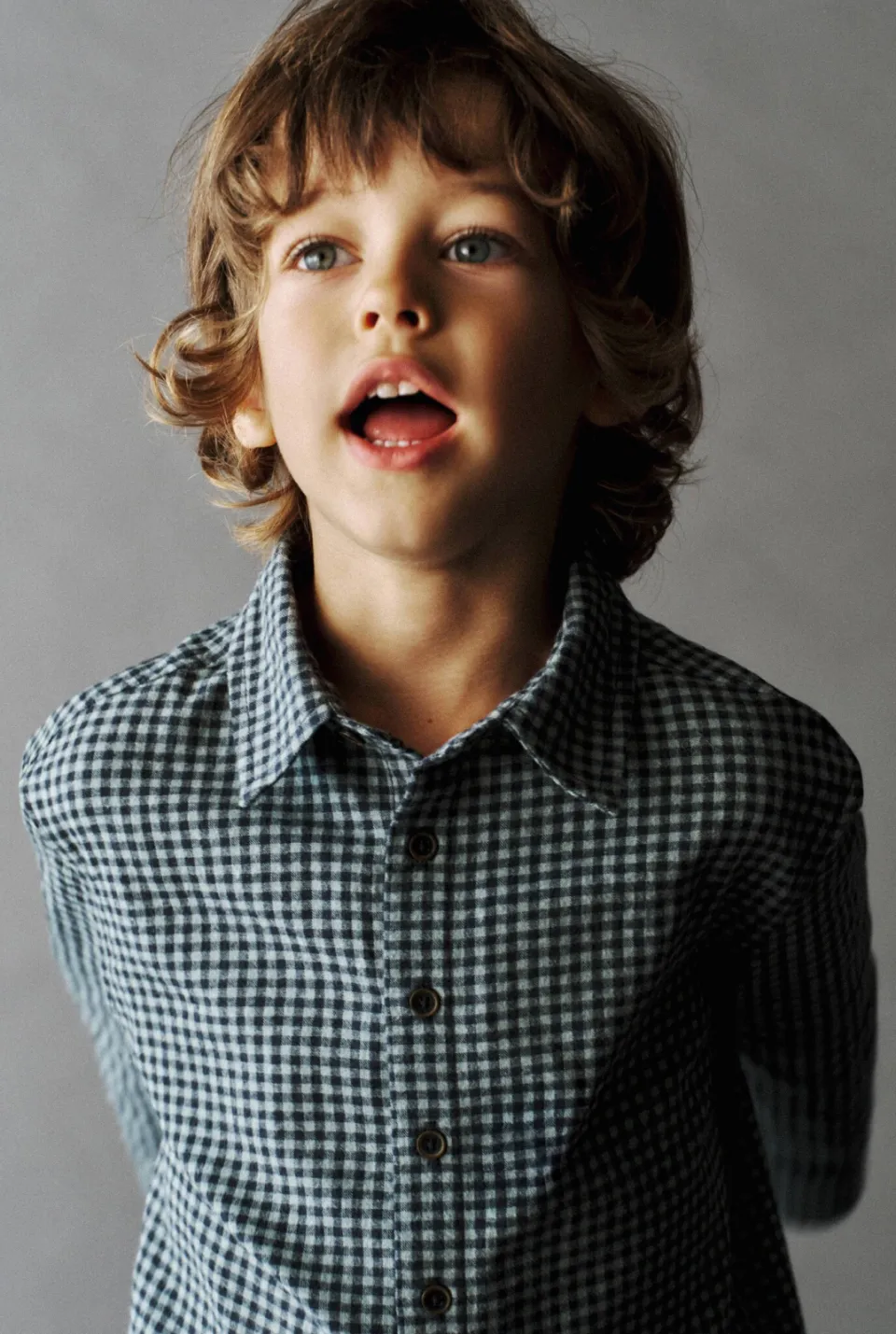 Mango Kids geruit overhemd - groen