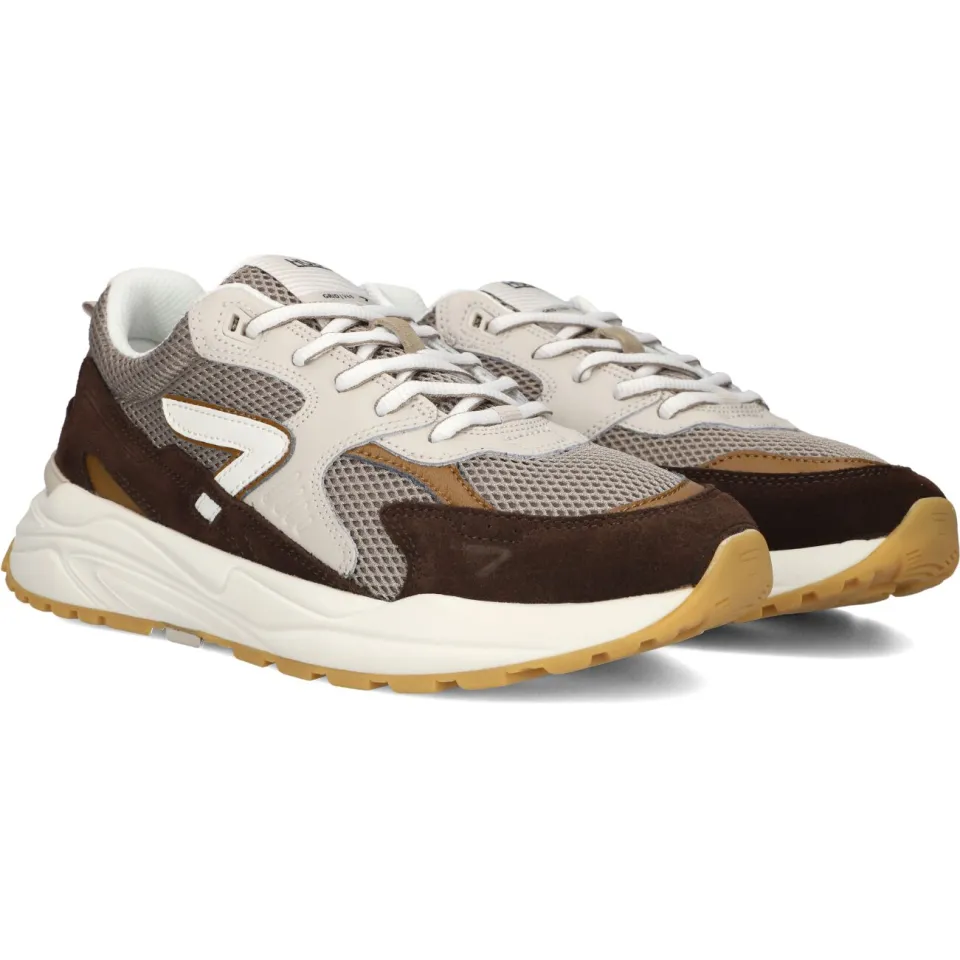 Hub Grid sneaker bruin, foto 6