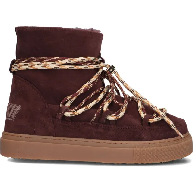 Inuikii Double Tie suède laarzen bordeaux