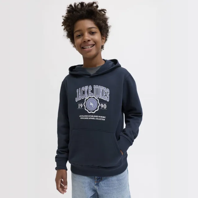 Jack & Jones JUNIOR hoodie donkerblauw