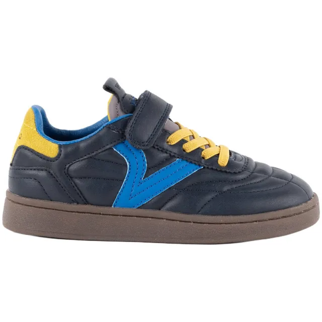 Victoria sneakers - donkerblauw/geel