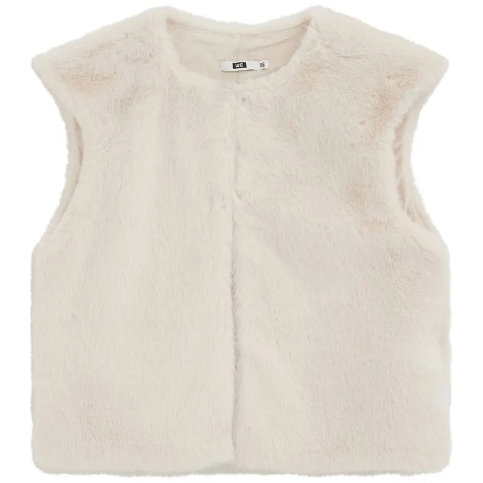 WE Fashion imitatiebont gilet - ecru, foto 3