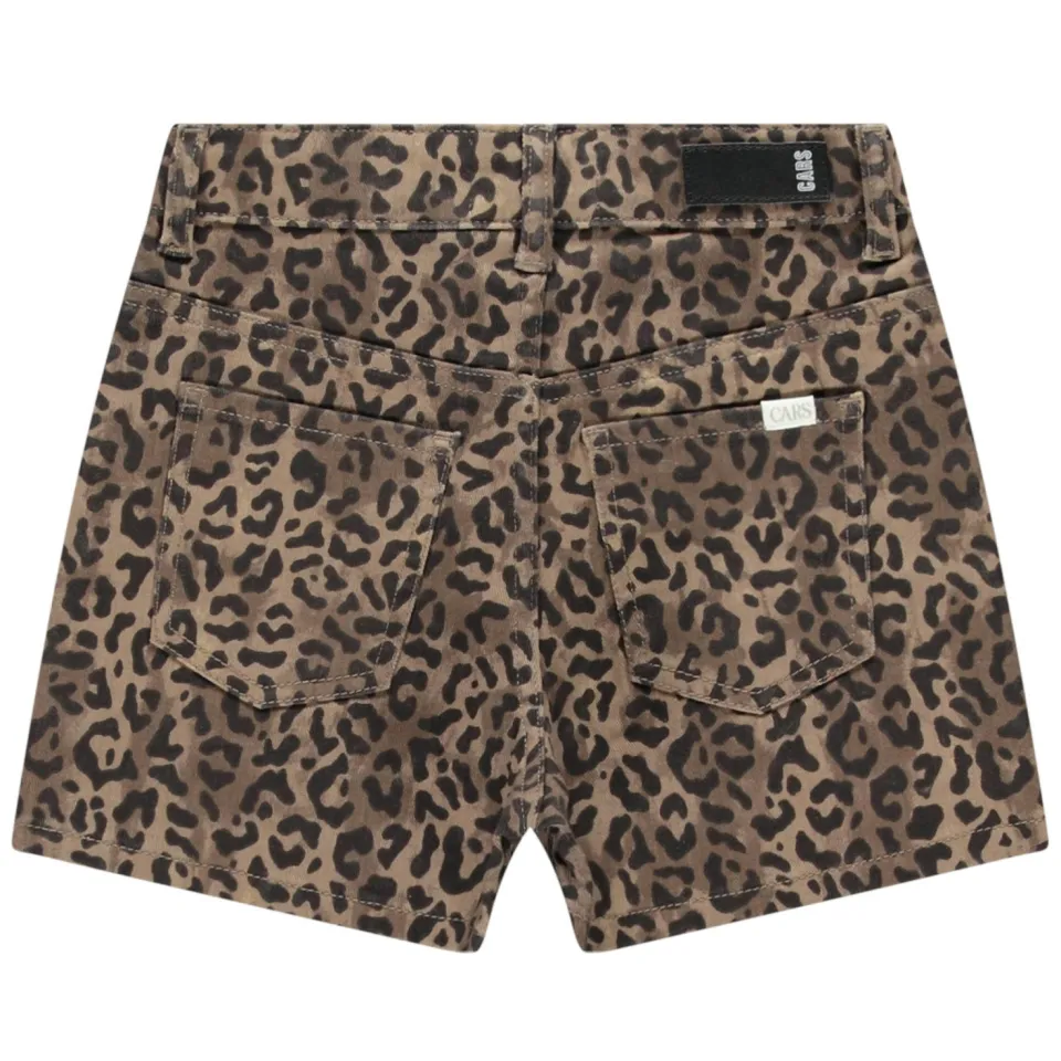 Cars korte broek met panterprint bruin, foto 3