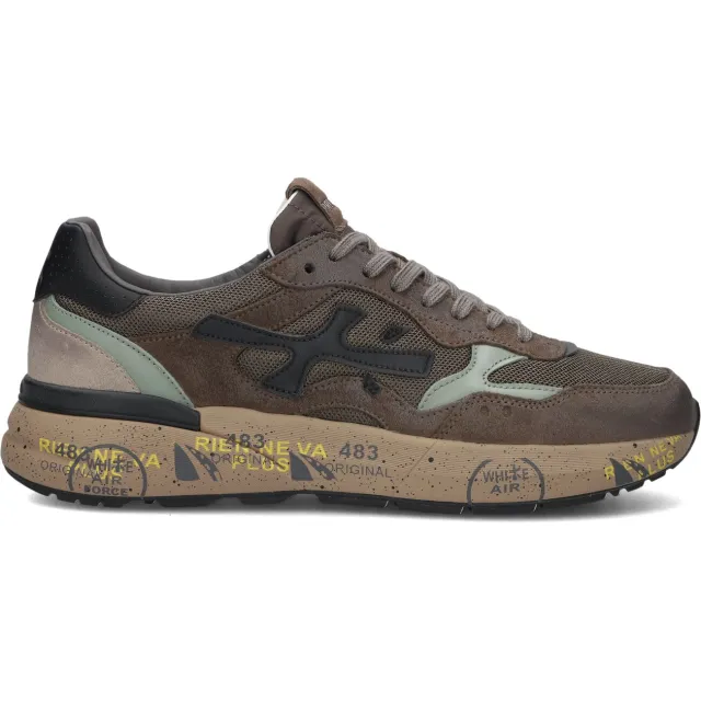 Premiata Mick lage sneaker bruin