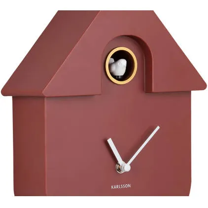 Karlsson Modern Cuckoo koekoeksklok rood, foto 3