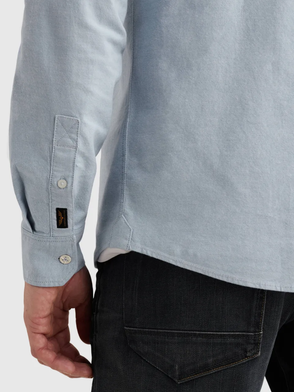 PME Legend regular casual overhemd lichtblauw, foto 7