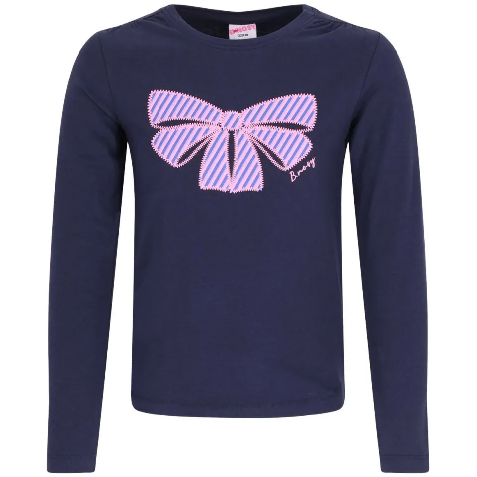 B.Nosy longsleeve met print donkerblauw meisjes, foto 2