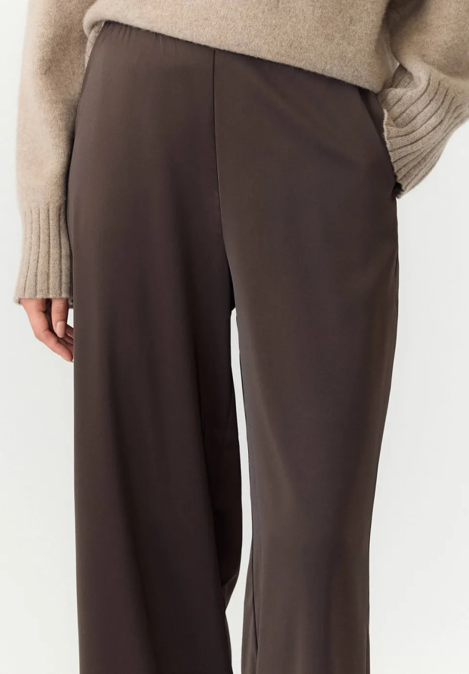 Yas regular fit casual broek - bruin, foto 7