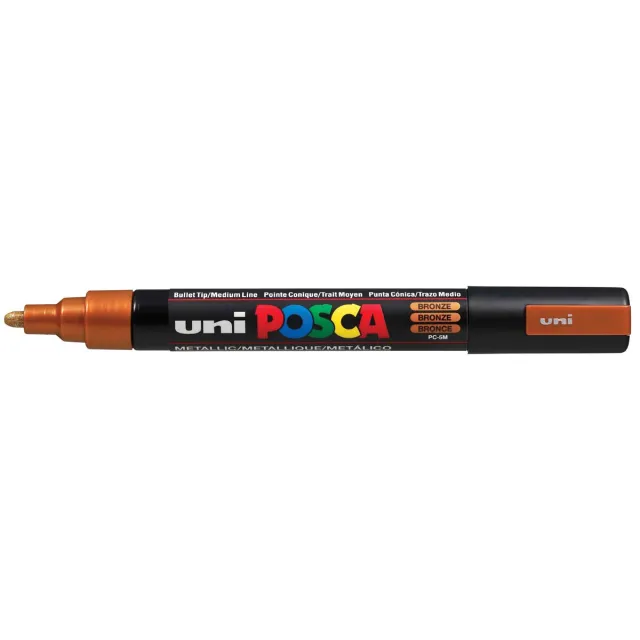 Posca marker met conische punt schrijfdikte medium brons