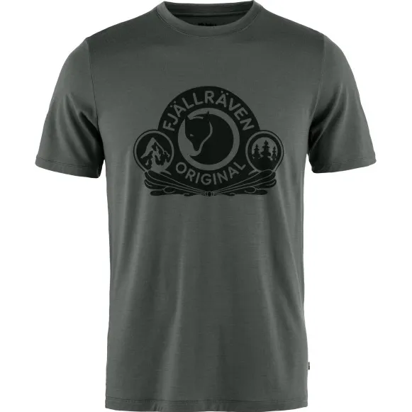 Fjällräven Abisko Wool Classic S/S - Merinoshirt, grijs