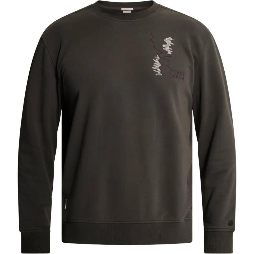 Cast Iron relaxed fit sweater met backprint - clever crows, foto 2
