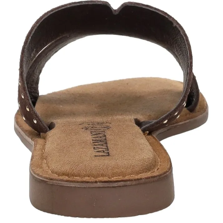 Lazamani Lina Small Studs slipper bruin, foto 6