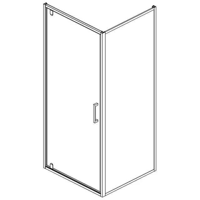Best Design Baron H 90 douchecabine zwart