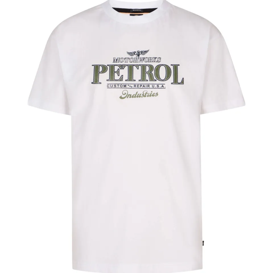 Petrol Industries t-shirt wit, foto 3