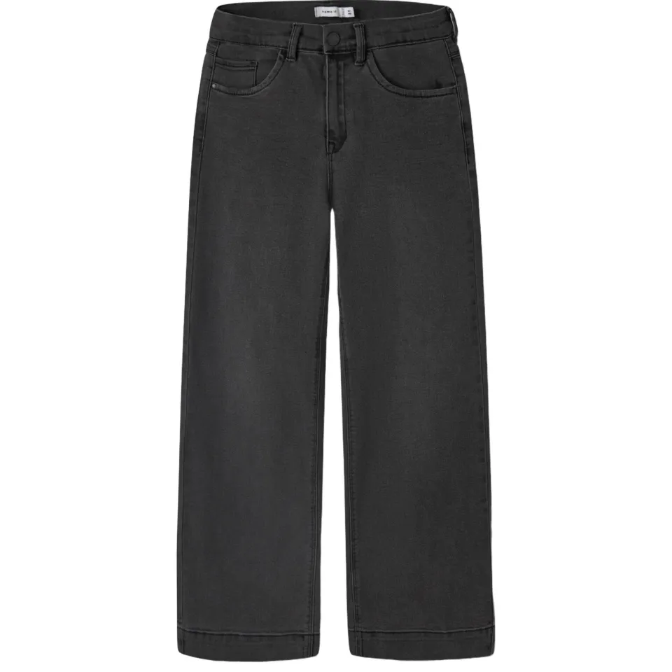 NAME IT KIDS wide leg jeans NKFROSE black denim, foto 2