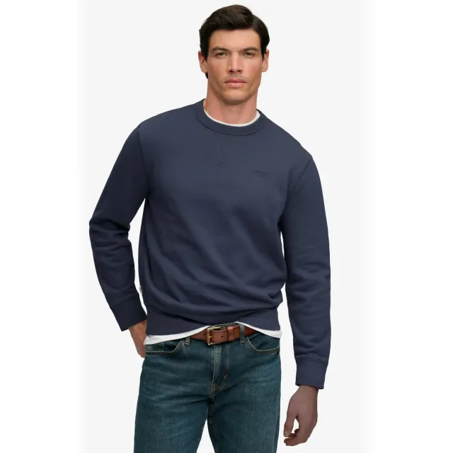 Superdry relaxed fit sweater - donkerblauw