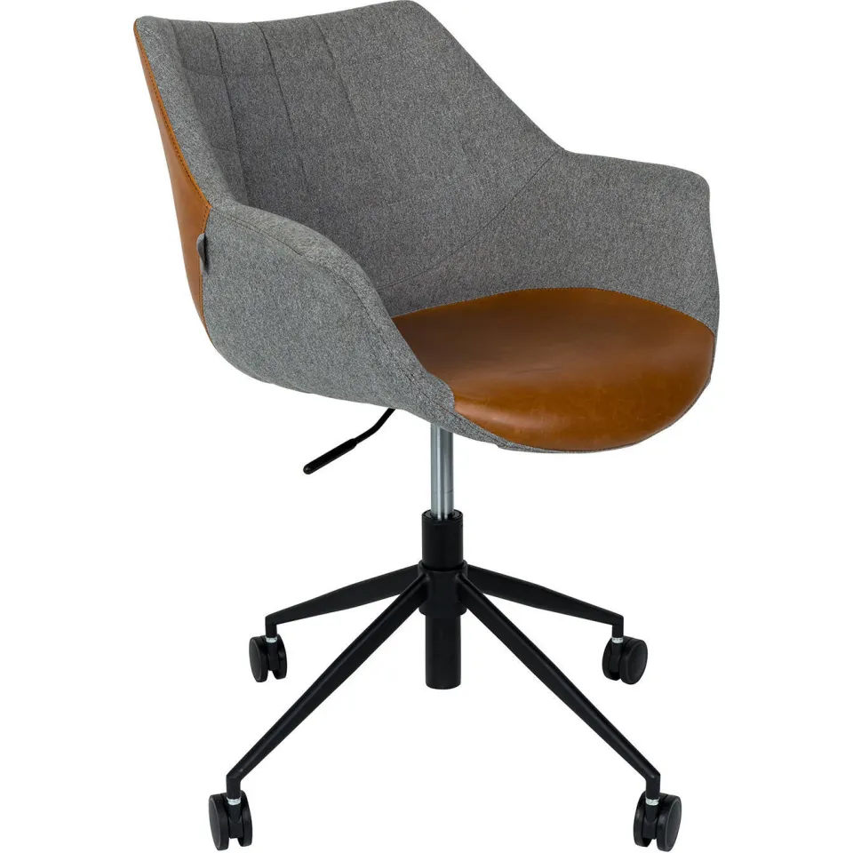 Zuiver Doulton bureaustoel grijs bruin, foto 2