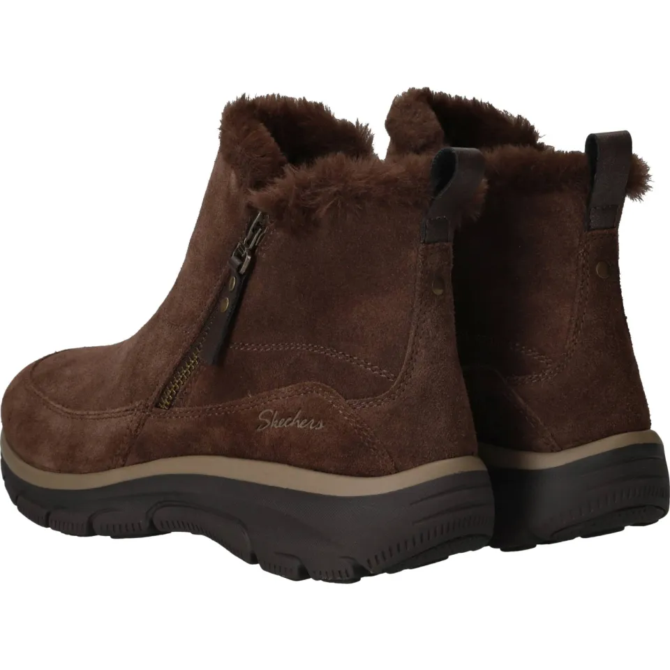 Skechers Relaxed Fit Easy Going Cool Zip enkellaarsjes bruin, foto 4